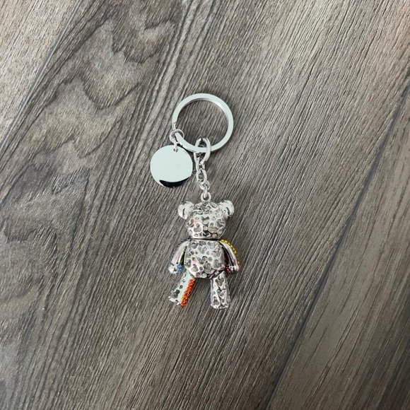 Multicoloured glittered Morellato Teddy Bear Key Chain - Picture 4 of 15